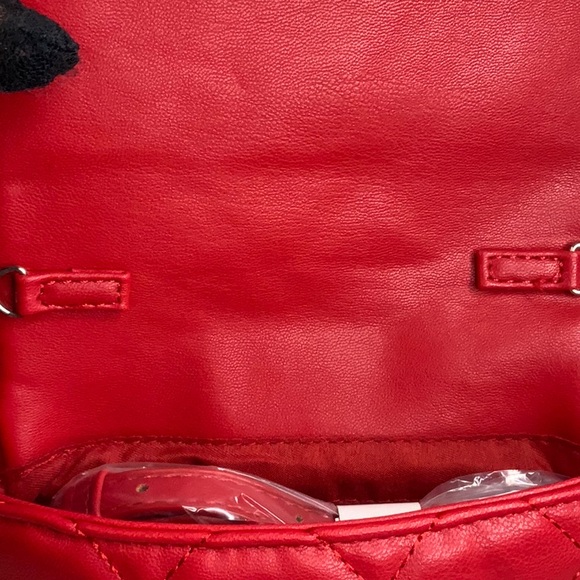 Badgley Mischka Red Quilted Handbag (NWT) - Picture 7 of 12
